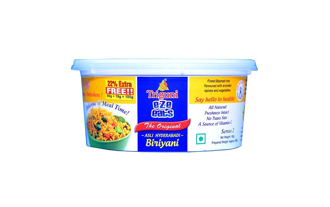 Triguni Asli Hyderabadi Biriyani    Tub  105 grams